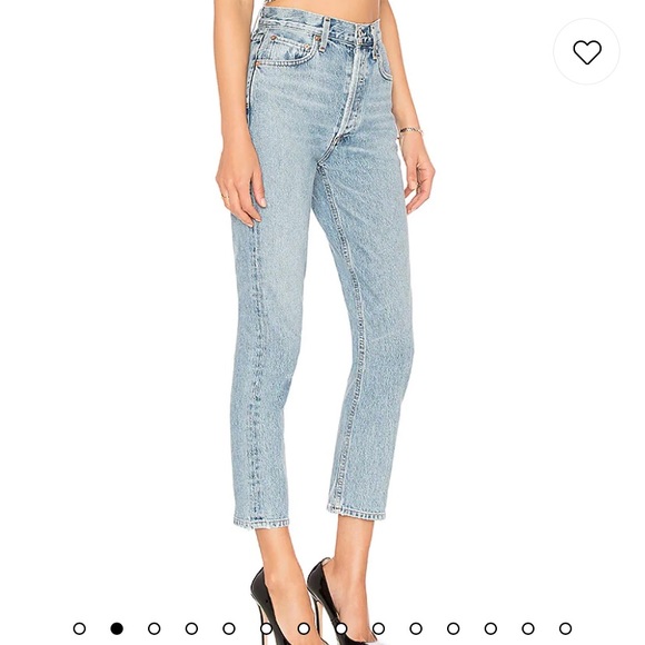 AGOLDE Riley High Rise Straight Crop in Renewal - Picture 2 of 11